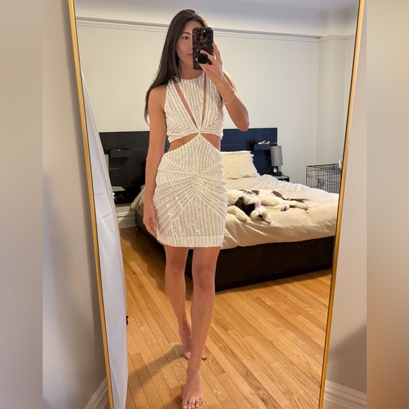 Retrofete Dresses & Skirts - Retrofete Sequin Cut-Out Dress
